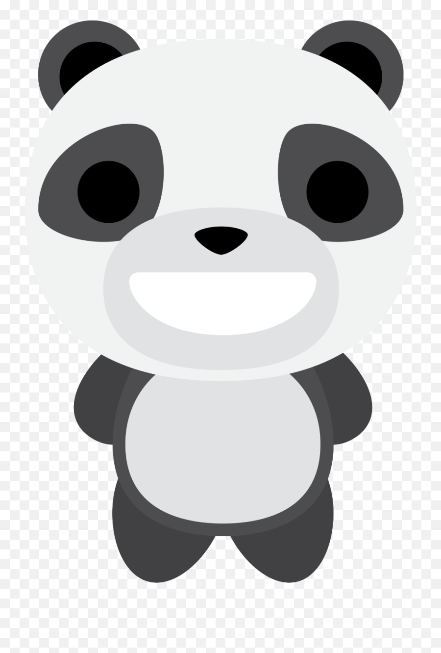 Free Emoji Panda Big Smile Png With - Panda Png,Big Eye Emoji
