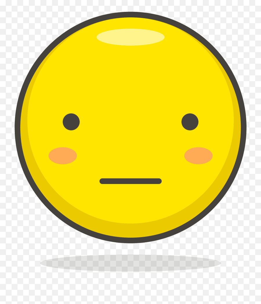 Neutral Face Emoji Clipart Free Download Transparent Png - Expressionless Emoji Png,Smirk Face Emoji