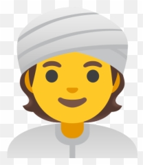 Person Wearing Turban Emoji - Nonbinary Phone
