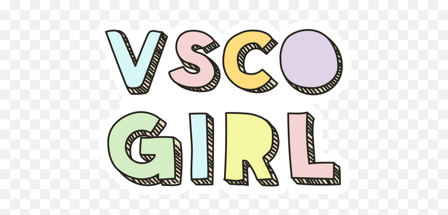Vsco Girl Sticker - Sticker Mania Dot Emoji,Pow Emoji