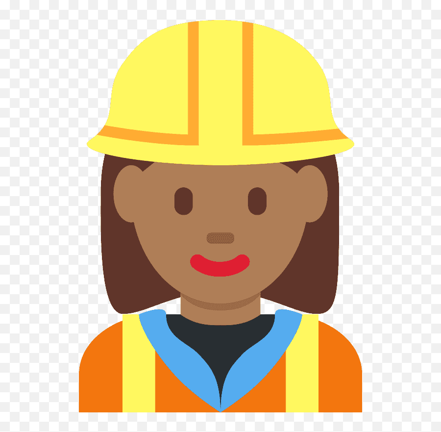 Woman Construction Worker Emoji Clipart - Engineer Emoji Png,Hard Hat Emoji