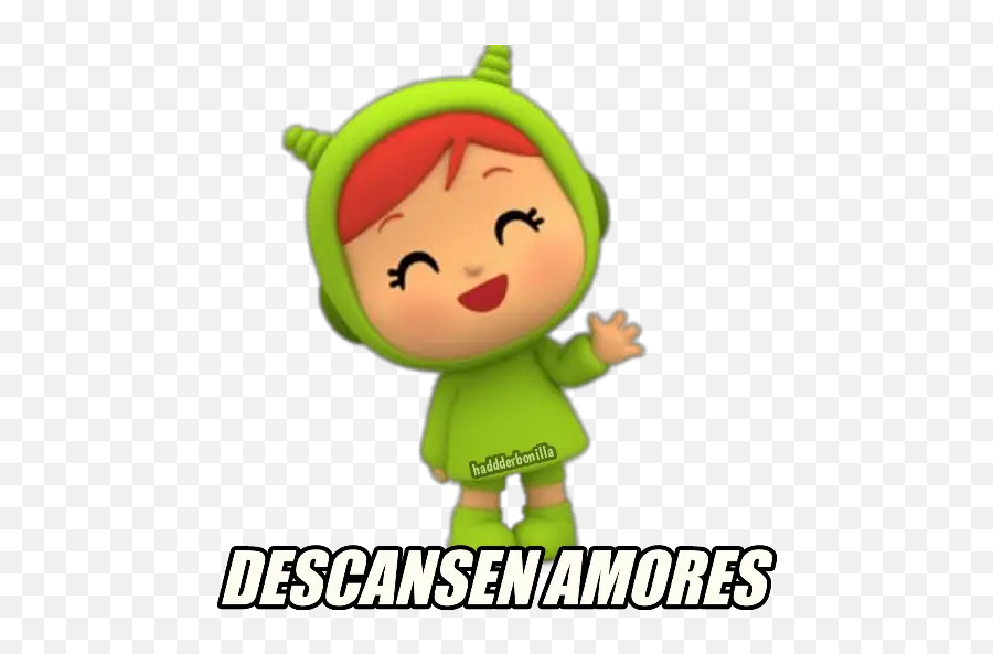 Pocoyo Phrases In Spanish Stickers For Whatsapp - Elly Nina Pocoyo Characters Emoji,Spanish Emoji