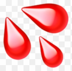 Water Emoji Red Blood Drip Drop Bloody Clipart - Iphone Water Drop Emoji,Water Drop Emoji