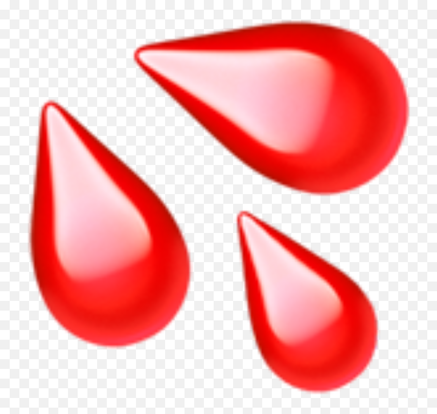 Water Emoji Red Blood Drip Drop Bloody Clipart - Iphone Water Drop Emoji,Water Drop Emoji
