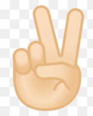 Victory Hand Light Skin Tone Emoji - Meaning