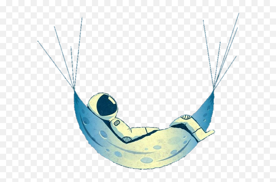 Hammock Astronaut Moon - Hammock Emoji,Hammock Emoji
