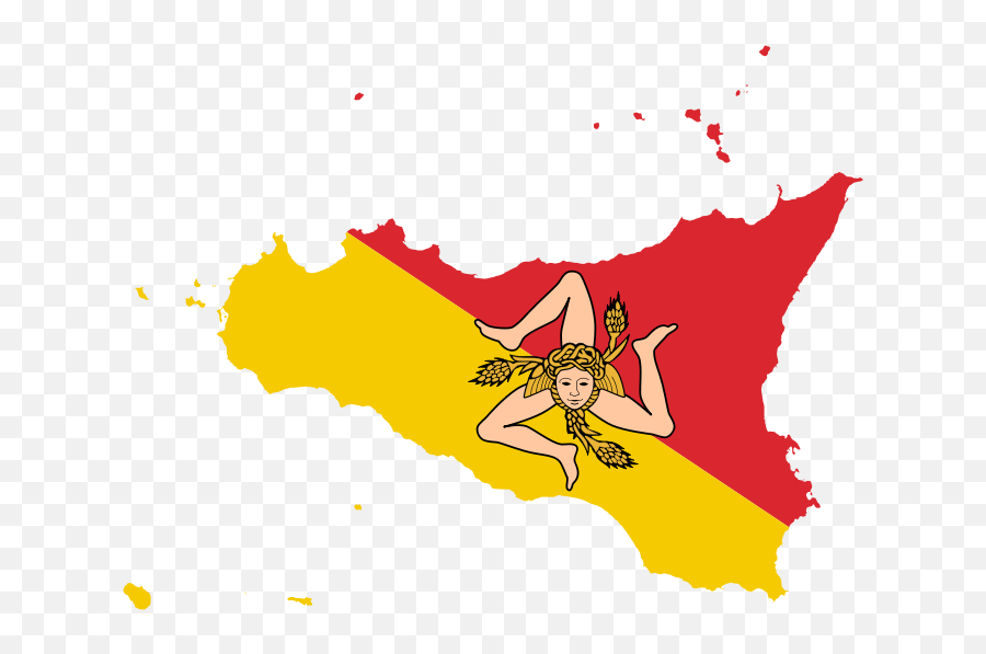 Description Flag - Sicily Flag Map Emoji,Sicilian Flag Emoji