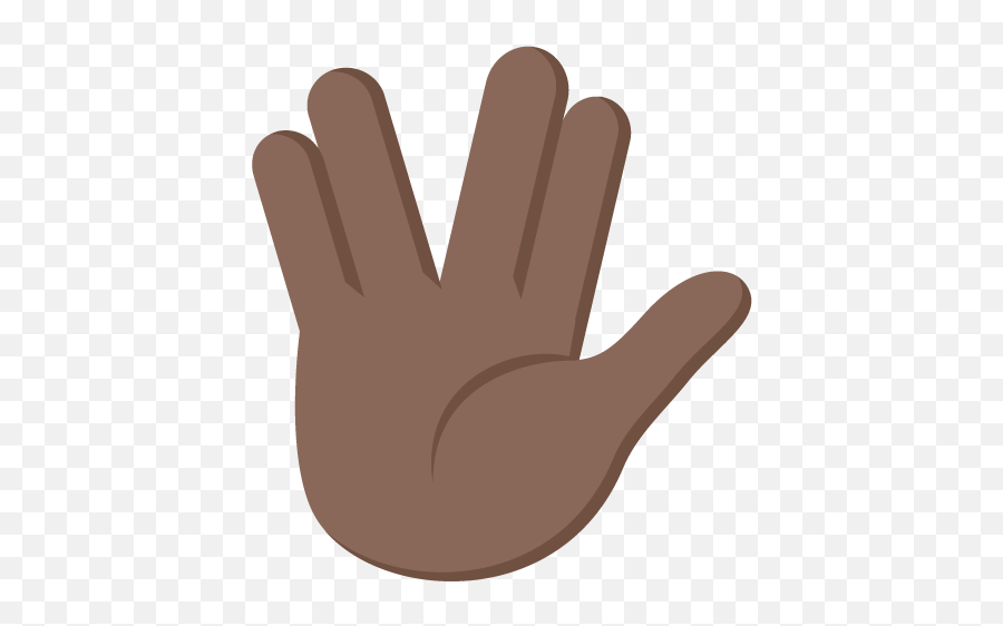 Vulcan Salute Emoji Emoticon Vector Icon Raised Hand With - Illustration,Raised Hand Emoji