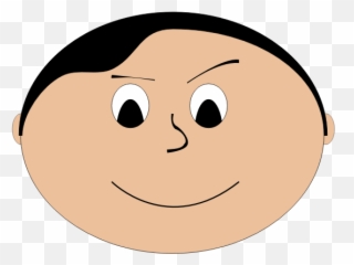 Mischievous Boy - Round Face Clipart Emoji