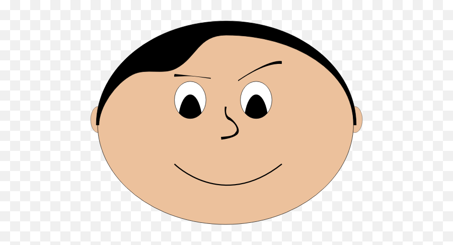 Mischievous Boy - Round Face Clipart Emoji,Emoji Alphabet