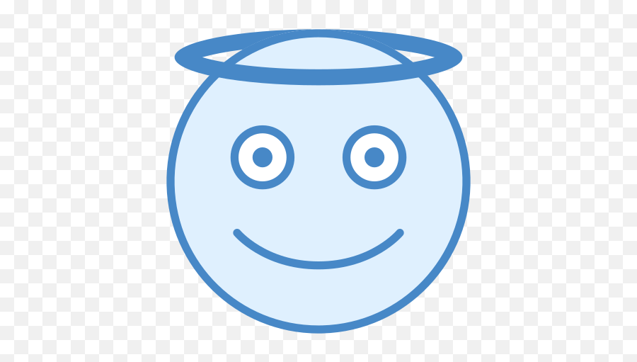 Angel Icon - Smiley Emoji,Halo Emoticon