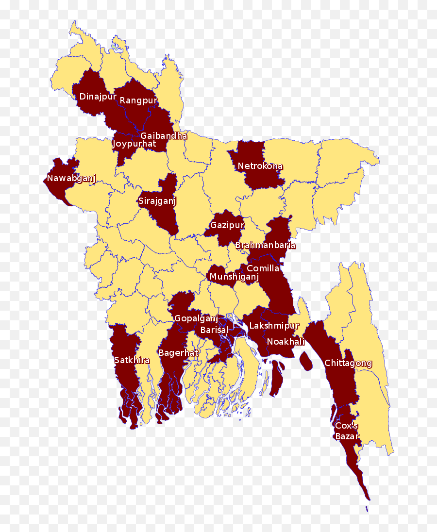 Bangladesh Districts Affected - Bangladesh Hindu Map Emoji,420 Emoji