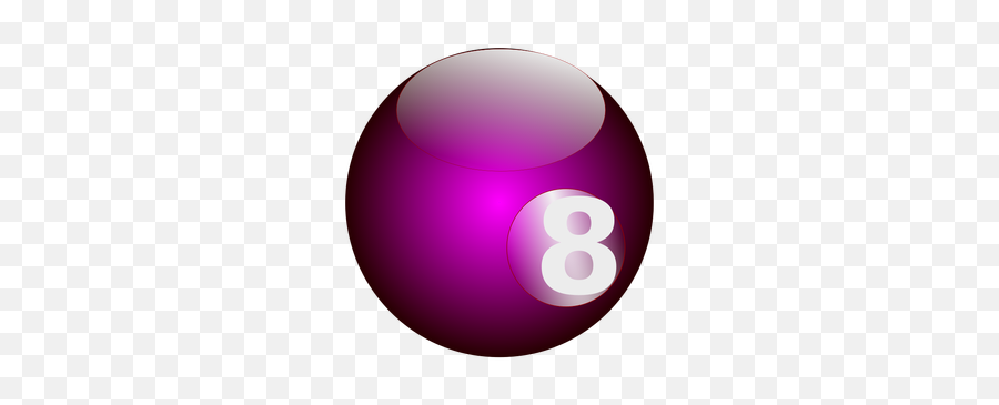 Purple Snooker Ball - Wallpaper Emoji,Purple Video Game Emoji