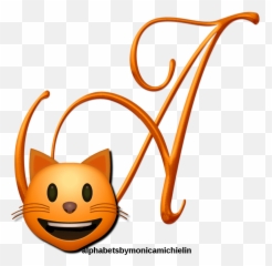 Cat Emoticon Emoji Alphabet Png - Cartoon,Cat Emoticon