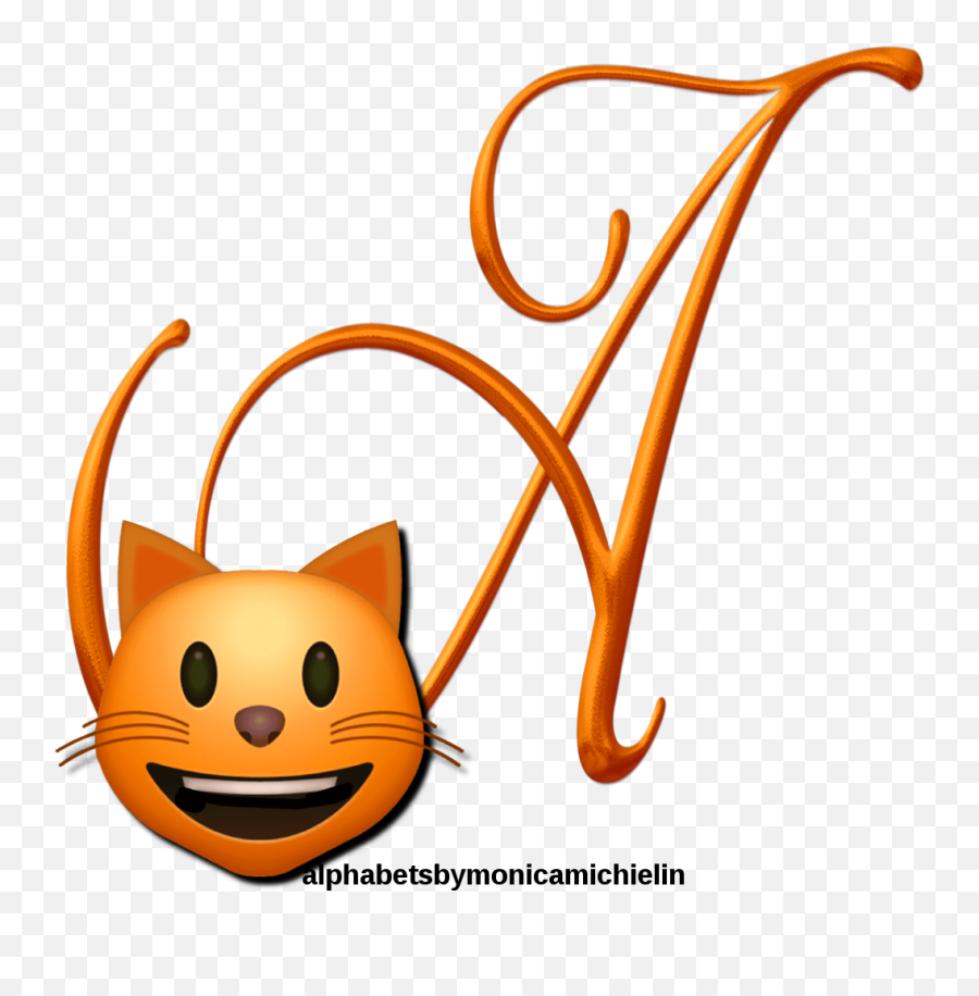 Cat Emoticon Emoji Alphabet Png - Cartoon,Cat Emoticon