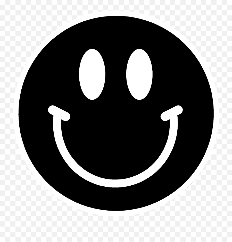 Smiley Black And White Emoticon Clip Art - Smiley Face Black White Smiley Face Png Emoji,Running Emoticon