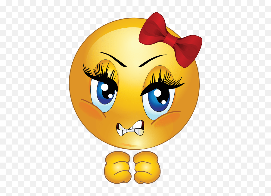 Free Smiley Girl Cliparts Download Free Clip Art Free Clip - Angry Face Girl Emoji,Flower Girl Emoticon