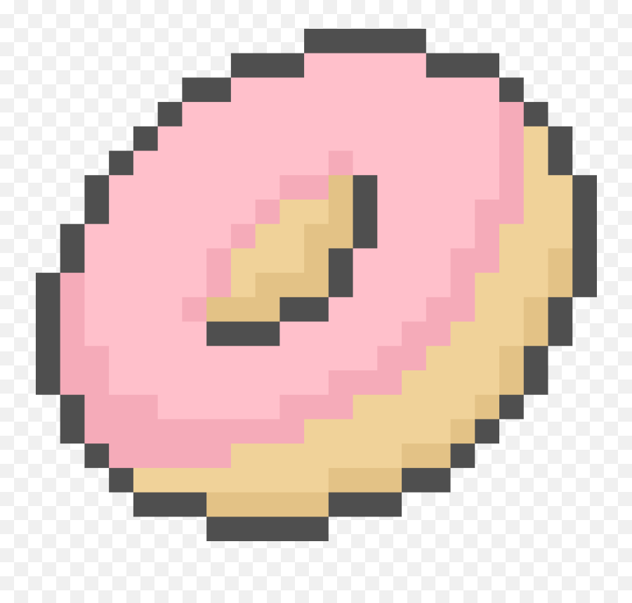 Pixilart - Donut By Jannat0623 Pixel Art Donut Emoji,Emoji Donut