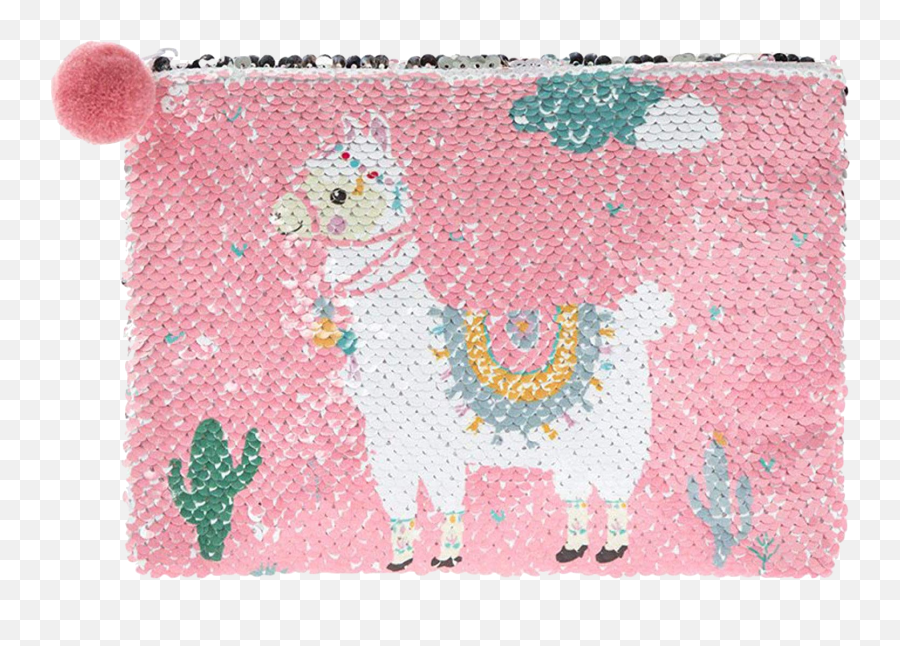 Myxx Llama Magic Sequin Cosmetic Bag Emoji,6 Owl Emoji