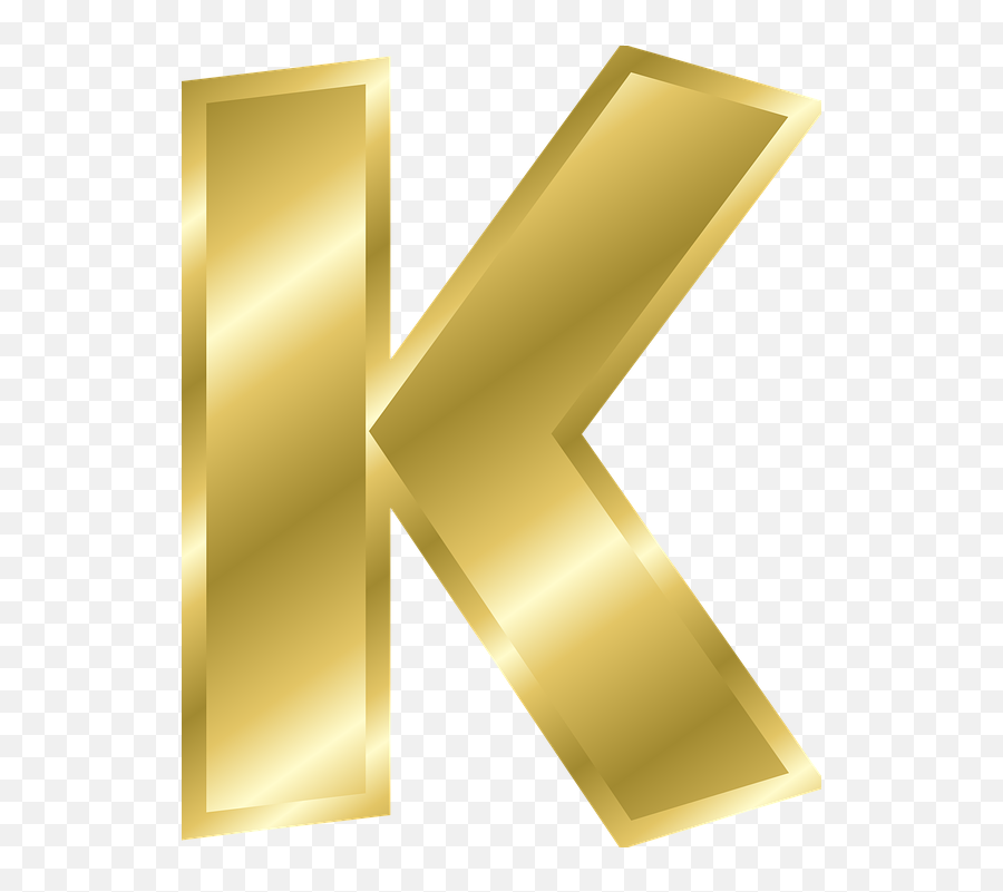 Free Letter K Alphabet Images - Gold K Emoji,Emoji Names