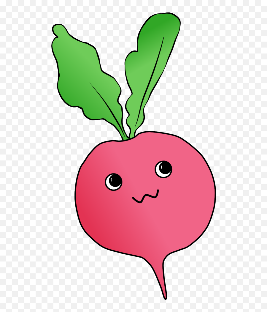 Radish Cute Kawai Emoji Food Freetoedit Ftestickers Sti - Radish Emoji,Vegan Emoji