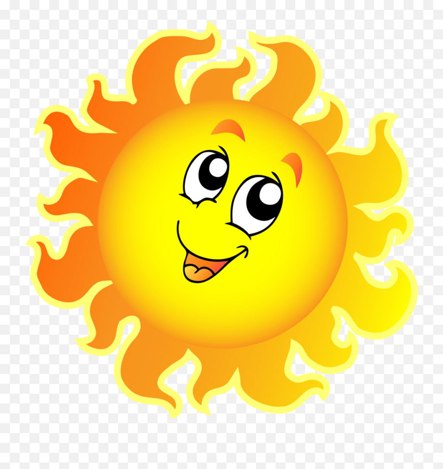 Cartoon Image Of Sun Moon Emoji,Sunshine Emoji