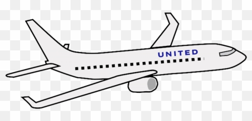 United Airplane Clipart - Cute Png Emoji