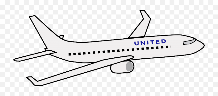 United Airplane Clipart - Cute Airplane Png Emoji,Plane Flag One Emoji