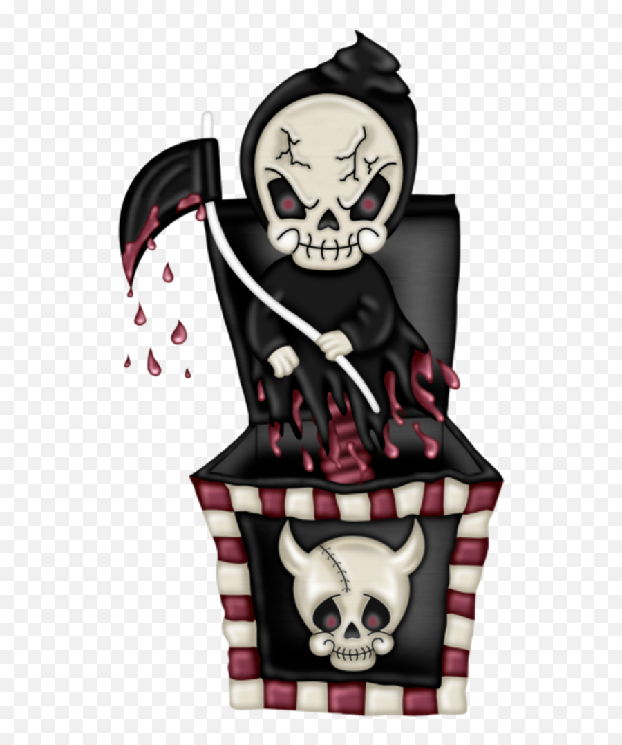 Grimreaper Halloween - Cartoon Emoji,Grim Reaper Emoji