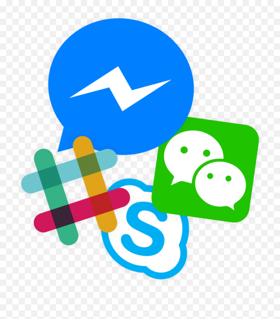 Facebook Messenger Slack Wechat Skype And Many More - Slack Logo Transparent Emoji,Emoji For Wechat