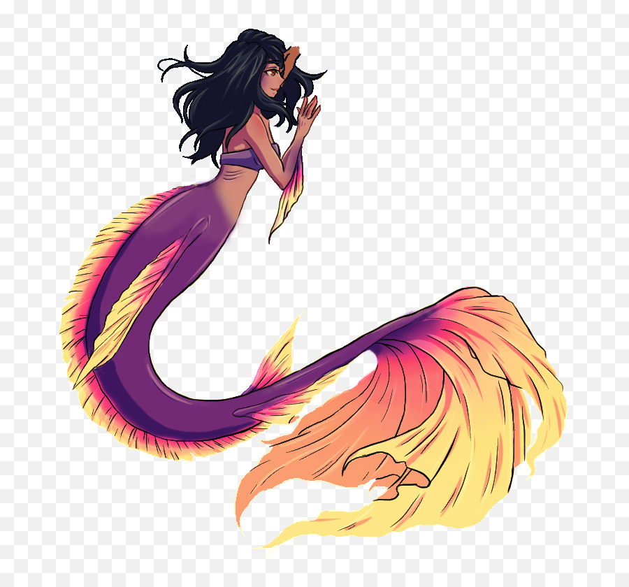 Aphmaumt Digital By - Aphmau Mermaid Tales Fanart Clipart Aphmau Mermaid Tales Fanart Emoji,Is There A Mermaid Emoji