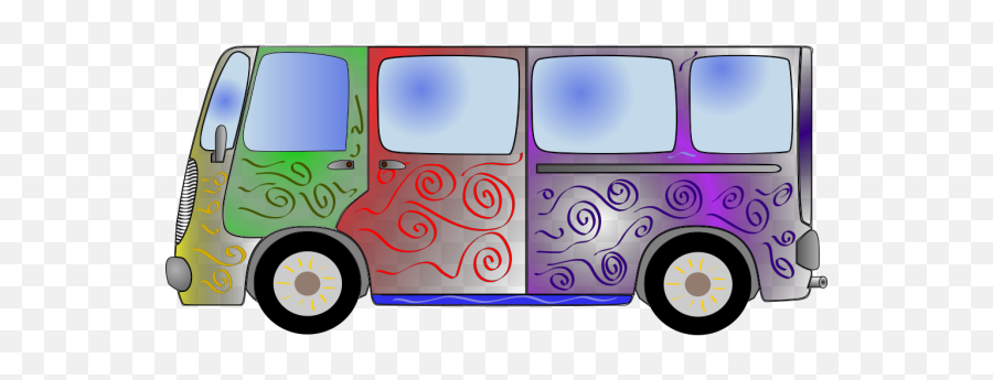 Hippie Van Png Svg Clip Art For Web - Commercial Vehicle Emoji,Car Grandma Flower Emoji