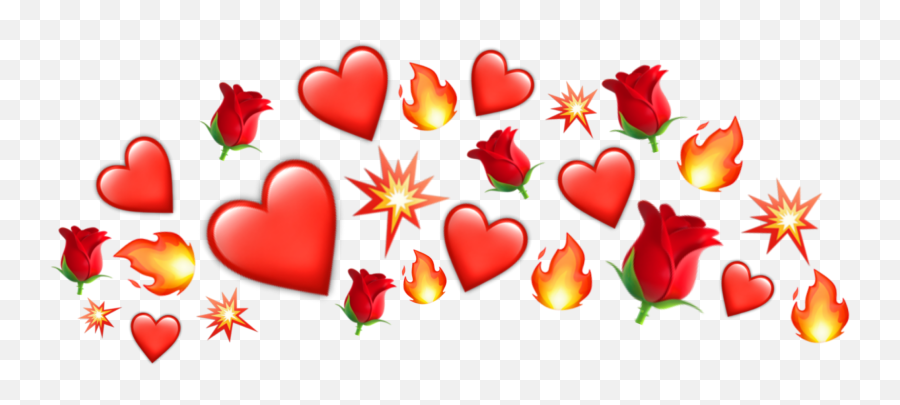 Heartcrown Crown Red Sticker By Finn - Girly Emoji,Cool Heart Emojis