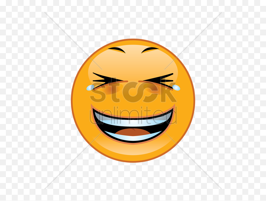 Smiley Laughing Vector Image - Smiley Emoji,Laughing Emoticon