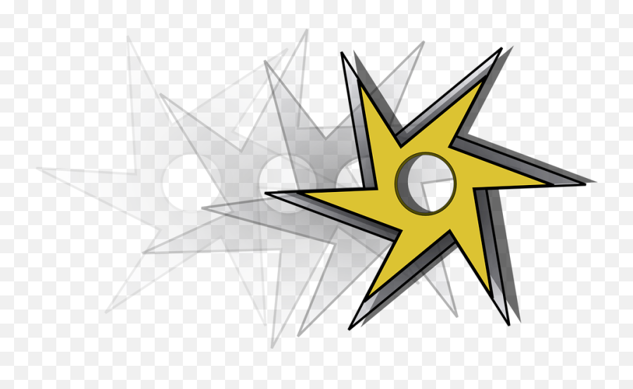 Free Ninja Sword Images - Ninja Star Clip Art Png Emoji,Black Star Emoji