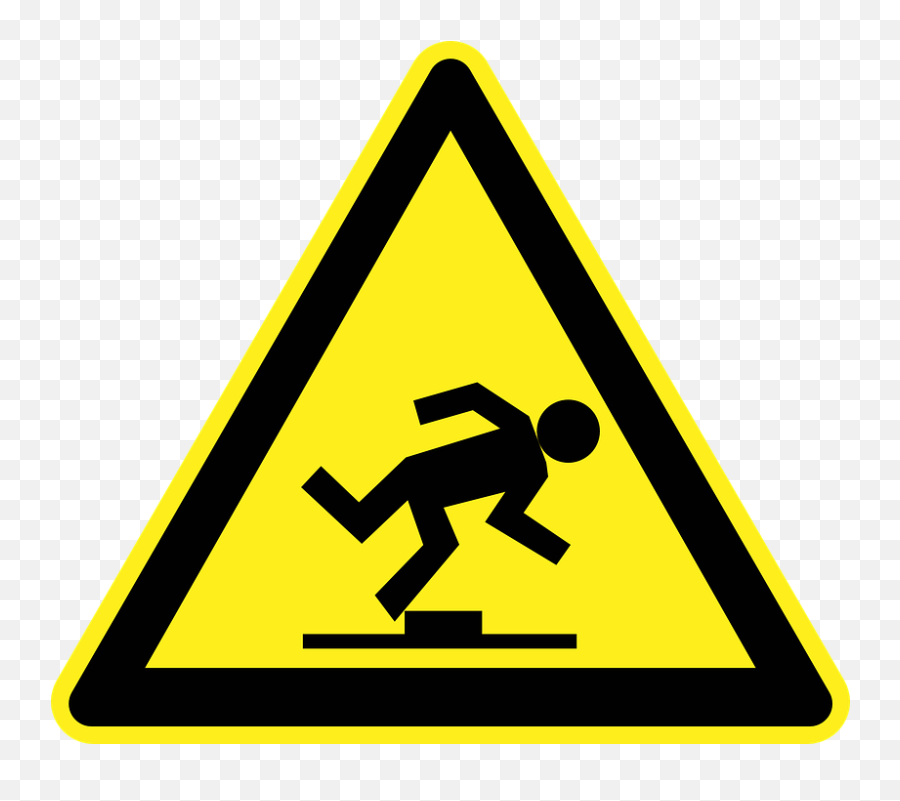 Free Falling Symbol Vectors - Trip Hazard Sign Png Emoji,Comet Emoji
