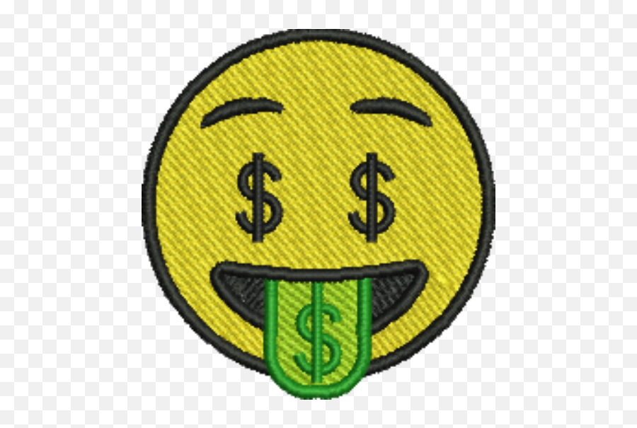 Emoji Money Tongue Iron - Tongue Emoji Patch,Money Emoji Png
