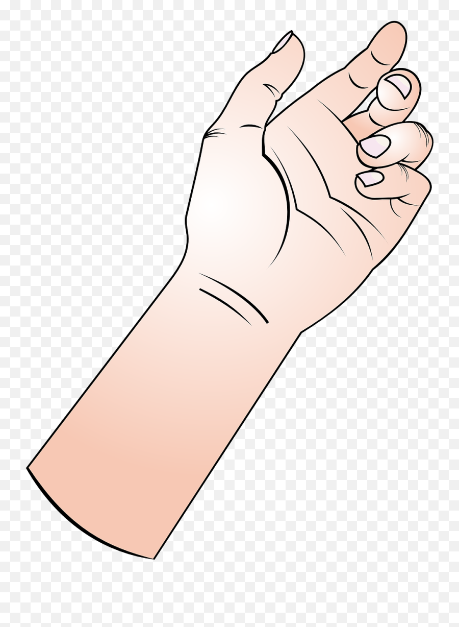 Hand Fingers Forearm Arm Thumb - Hand Holding Something Cartoon Emoji,Finger Point Emoticon