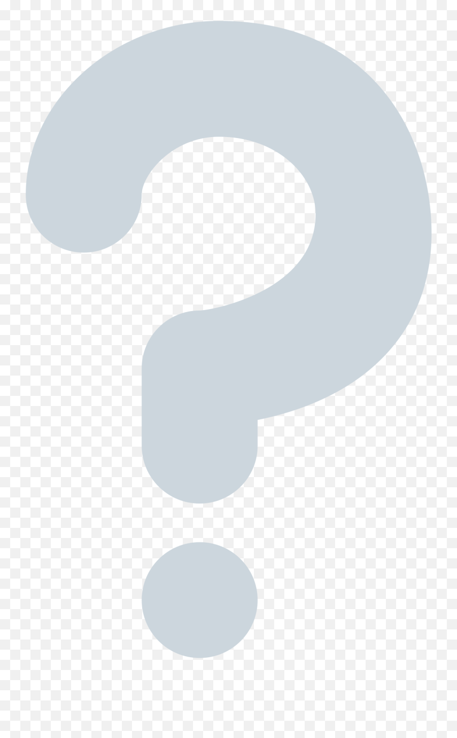 Download Hd White Question Mark Ornament Sticker By - Clip Art Emoji,Question Mark Emoji