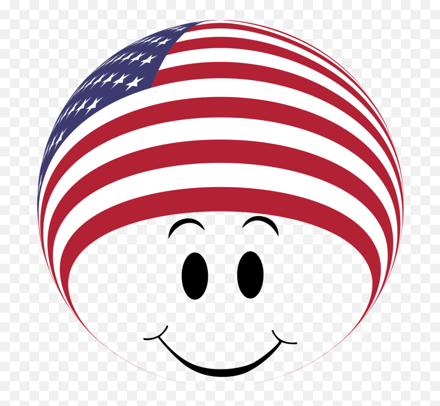 Smiley Emoticon Emoji United States Of America Clipart - Clip Art,America Flag Emoji