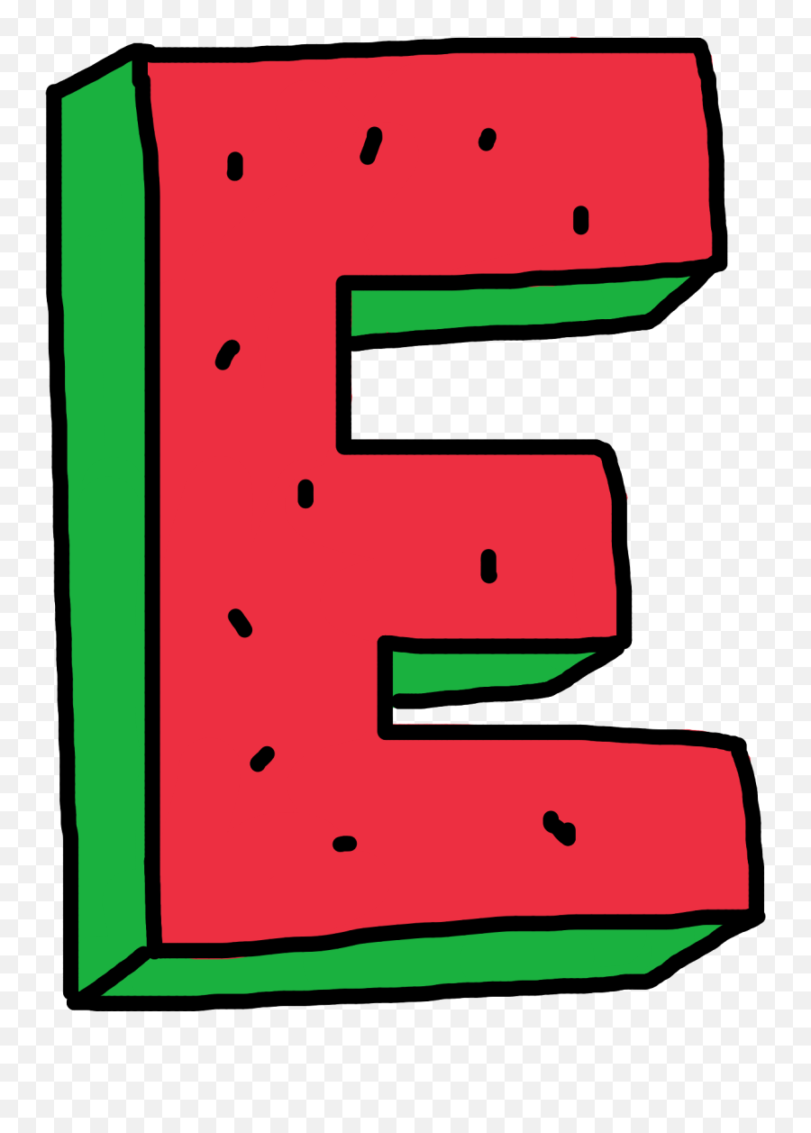 Letter Alphabet E Water Zumiez - Alphabet Watermelon Letters Pngs Emoji,Letter E Emoji