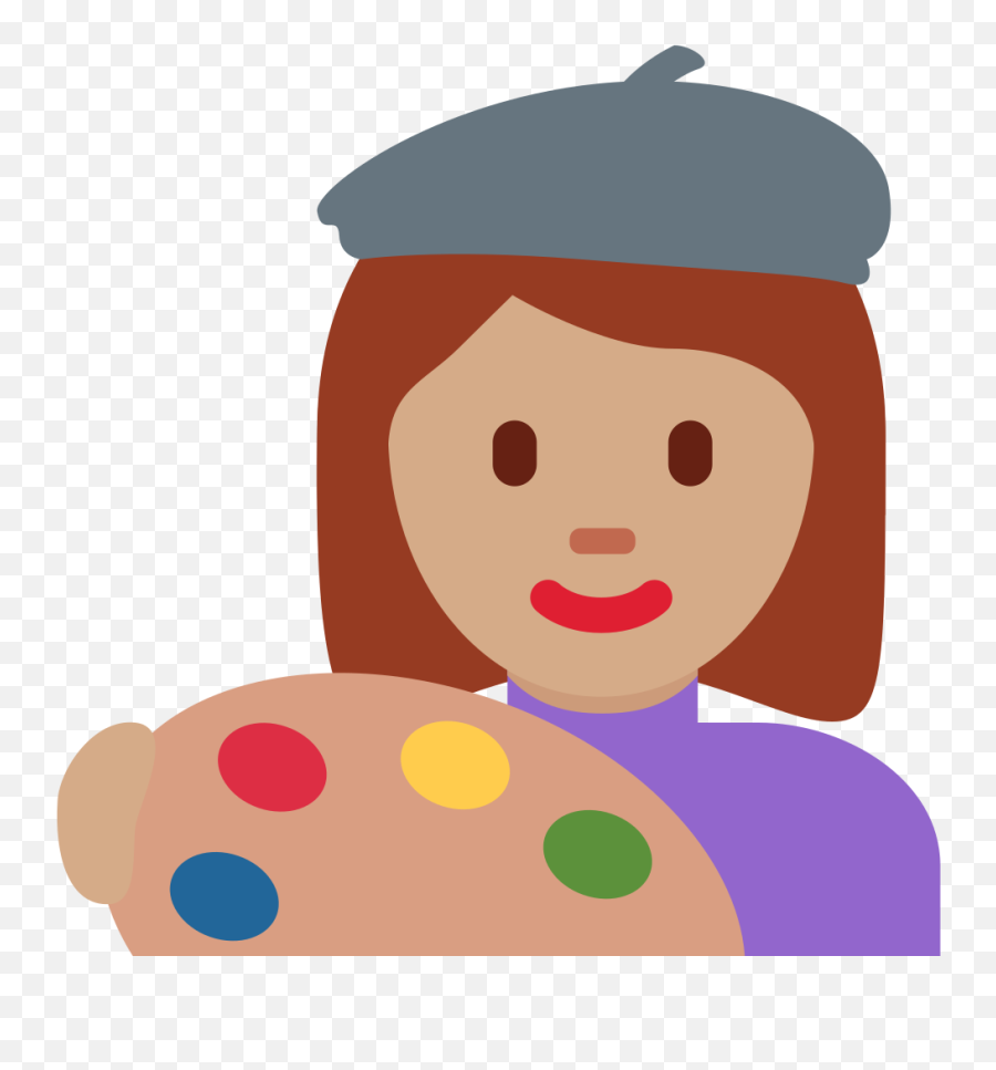 Twemoji2 1f469 - Human Skin Color Emoji,Painting Emoji
