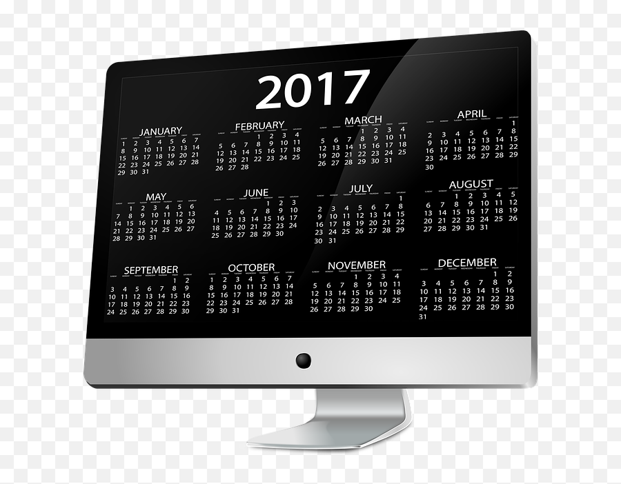 Agenda Calendar Monitor - Computer Monitor Emoji,Google Calendar Emoticons
