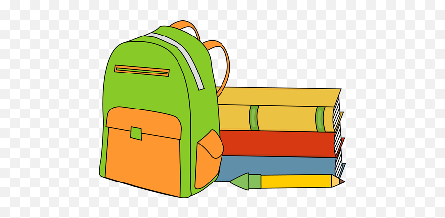 Bookbag Clipart Homework Bookbag - School Bag And Books Clipart Emoji,Books And Bag Emoji