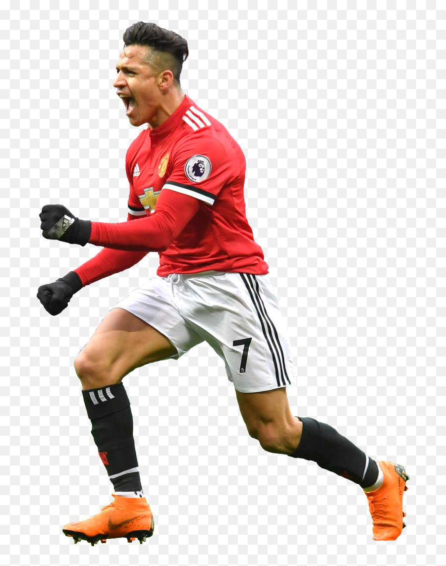 Football Player Png - Alexis Sanchez Manchester United Png Emoji,Referee Whistle Emoji
