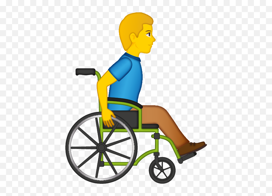 Man In Manual Wheelchair - Wheelchair Emoji,Wheelchair Emoji