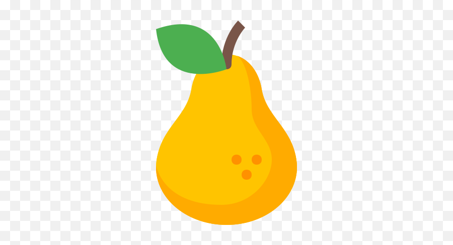 Pear Icon - Transparent Fruit Cartoon Png Emoji,Pear Emoji