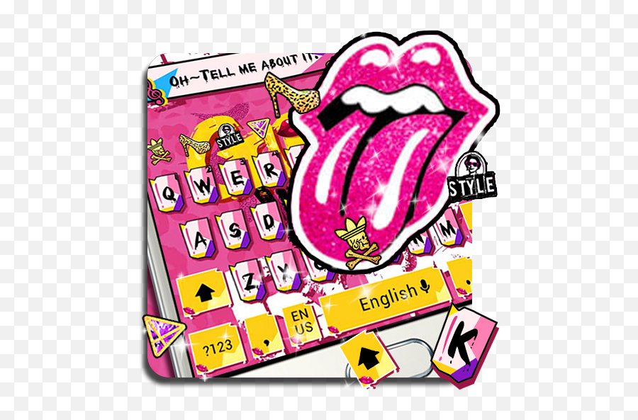 Pink Graffiti Keyboard - Apps En Google Play Clip Art Emoji,Covering Mouth Emoji