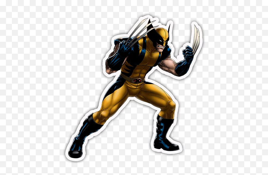 X - Men Stickers For Telegram Marvel Avengers Alliance Wolverine Emoji,X Men Emoji