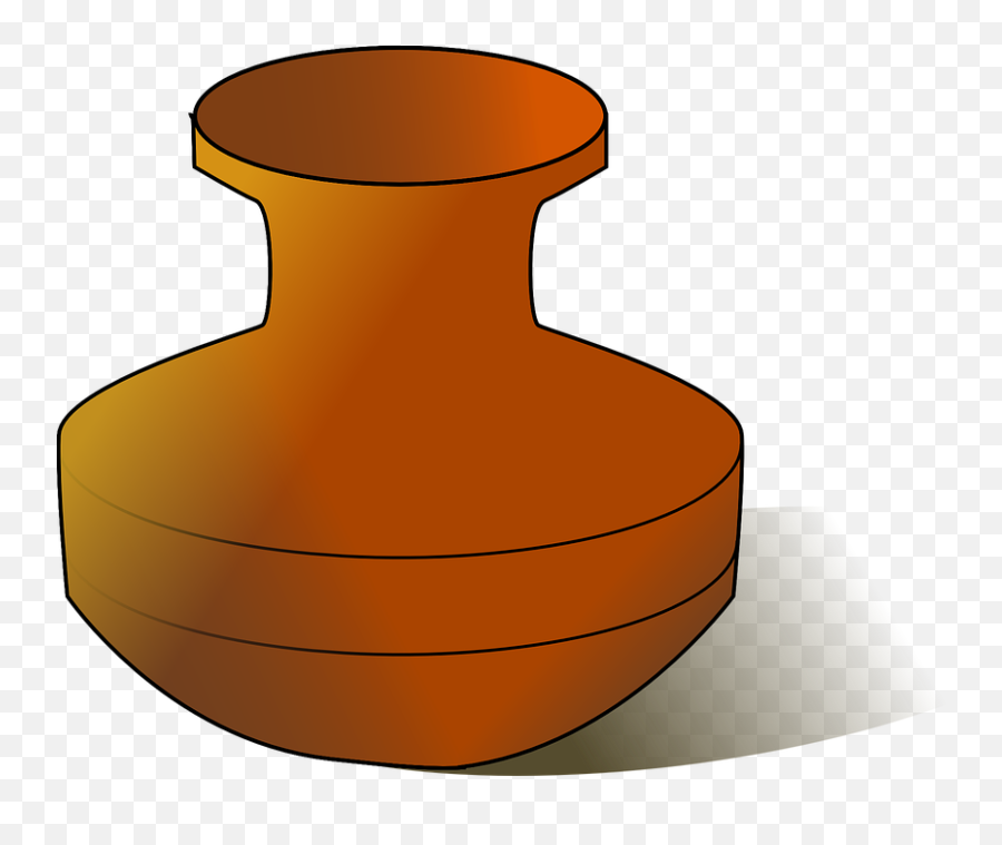 Urn Vase Pot Clay - Pot Clipart Black And White Emoji,Pot Of Gold Emoji